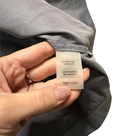 Universal Standard Glossy Gray Alexandrina Satin Pocket Dress Medium - Picture 7 of 8